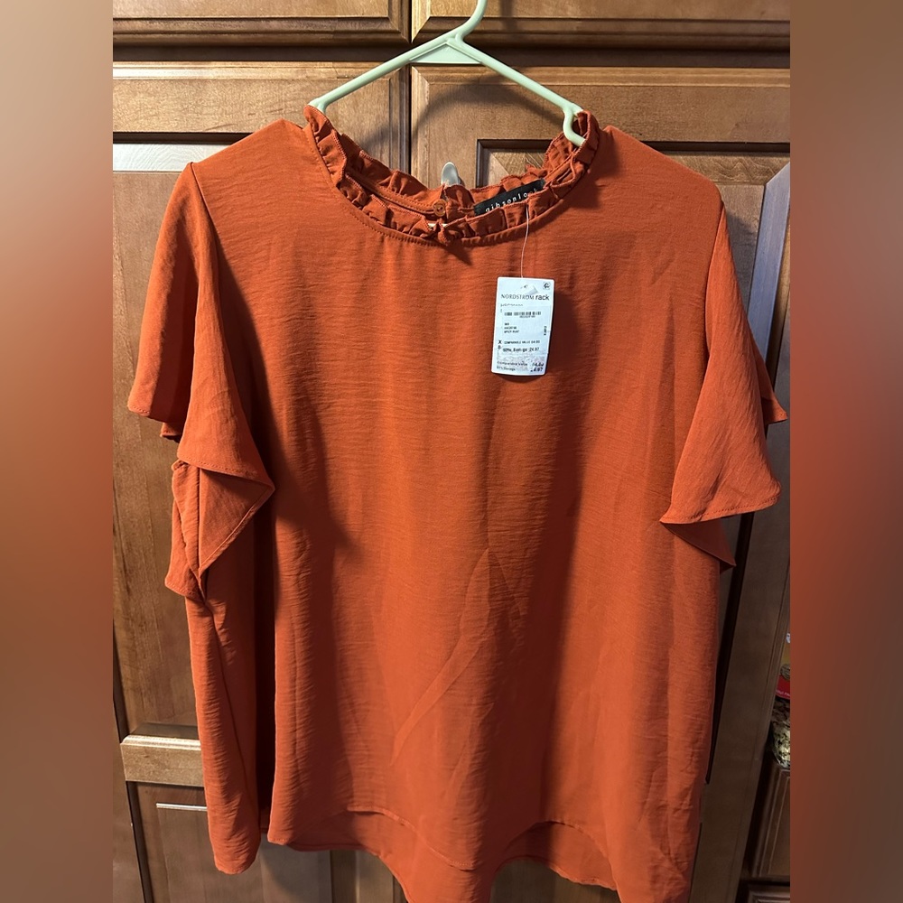 Xl burnt Orange dress top